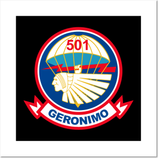 Mod.1 Geronimo 501st Airborne Parachute Infantry Posters and Art